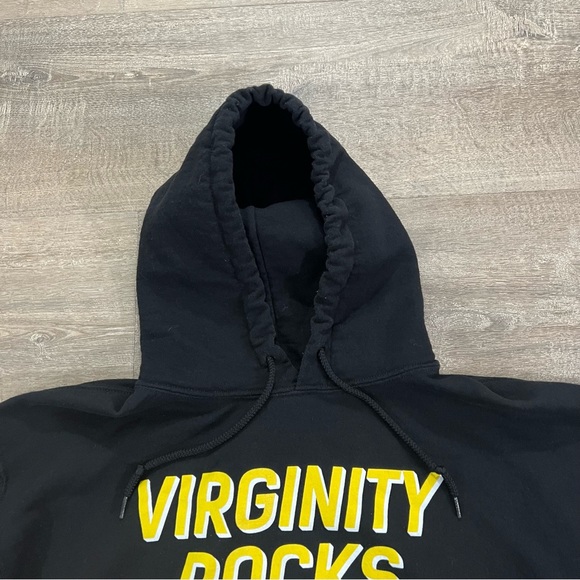 Danny Duncan Virginity Rocks Hoodie Sweatshirt Mens Medium Black And Yellow - Picture 11 of 15
